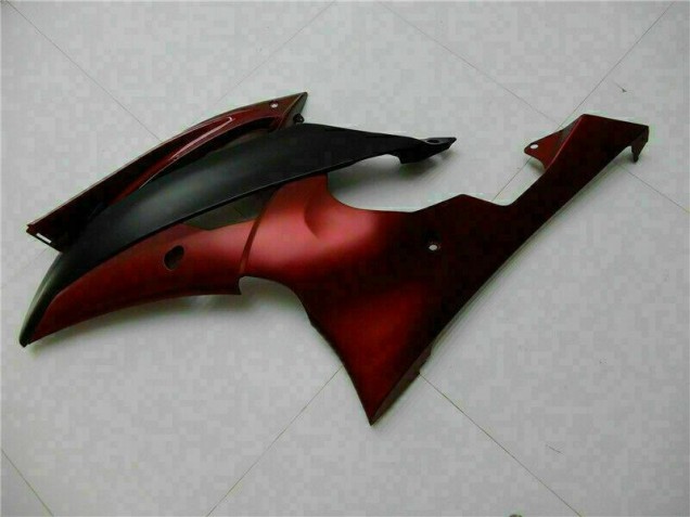 Rojo Negro ABS Moto Plástica Yamaha R6 2008-2016 Rojo Negro ABS Moto Plástica Yamaha R6 2008-2016