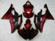 Rojo Negro ABS Moto Plástico Yamaha R6 2008-2016 Rojo Negro ABS Moto Plástico Yamaha R6 2008-2016
