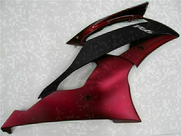 Rojo Negro ABS Moto Plástico Yamaha R6 2008-2016 Rojo Negro ABS Moto Plástico Yamaha R6 2008-2016