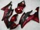 Rojo Negro ABS Moto Plástico Yamaha R6 2008-2016 Rojo Negro ABS Moto Plástico Yamaha R6 2008-2016