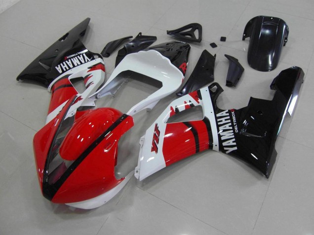 Rojo Negro Blanco Carrera Versión Carenado Moto Yamaha R1 2000-2001 Rojo Negro Blanco Carrera Versión Carenado Moto Yamaha R1 2000-2001