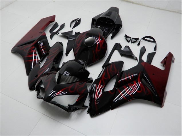 Rojo Negro Carenado Moto & Plástico Honda CBR 1000 RR 2004-2005 Rojo Negro Carenado Moto & Plástico Honda CBR 1000 RR 2004-2005