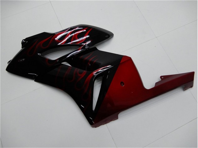 Rojo Negro Carenado Moto & Plástico Honda CBR 1000 RR 2004-2005 Rojo Negro Carenado Moto & Plástico Honda CBR 1000 RR 2004-2005