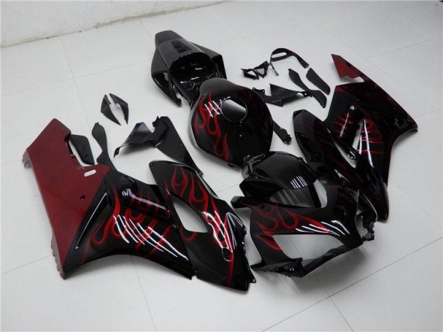 Rojo Negro Carenado Moto & Plástico Honda CBR 1000 RR 2004-2005 Rojo Negro Carenado Moto & Plástico Honda CBR 1000 RR 2004-2005