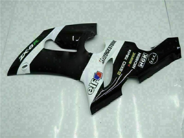 Rojo Negro Carenado Moto & Plástico Kawasaki ZX6R 2005-2006 Rojo Negro Carenado Moto & Plástico Kawasaki ZX6R 2005-2006