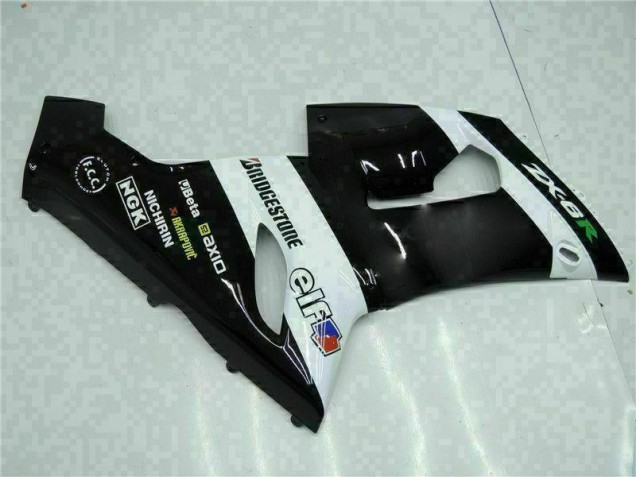 Rojo Negro Carenado Moto & Plástico Kawasaki ZX6R 2005-2006 Rojo Negro Carenado Moto & Plástico Kawasaki ZX6R 2005-2006