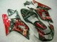 Rojo Negro Carenado Moto Suzuki GSXR 600 / 750 K1 K2 K3 2001-2003 Rojo Negro Carenado Moto Suzuki GSXR 600 / 750 K1 K2 K3 2001-2003