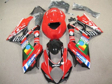 Rojo Negro Carenado Moto Suzuki GSXR 600 K4 2004-2005