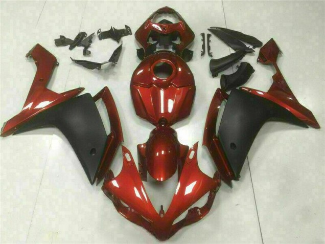 Rojo Negro Carenado Moto Yamaha R1 2007-2008 Rojo Negro Carenado Moto Yamaha R1 2007-2008