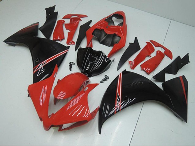 Rojo Negro Carenado Moto Yamaha R1 2012-2014 Rojo Negro Carenado Moto Yamaha R1 2012-2014