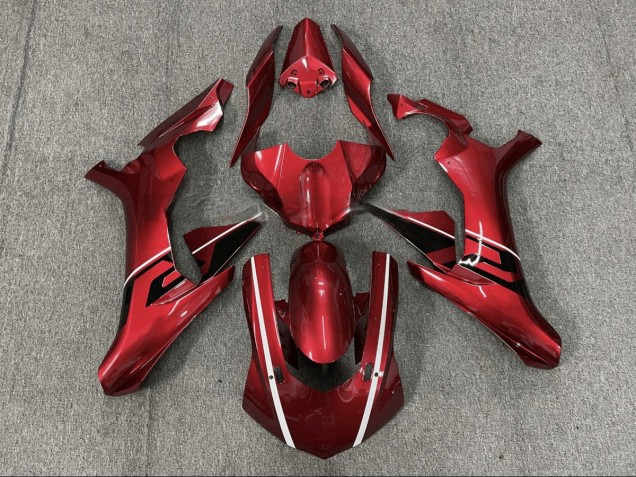 Rojo Negro Carenado Moto Yamaha R1 2015-2019 Rojo Negro Carenado Moto Yamaha R1 2015-2019