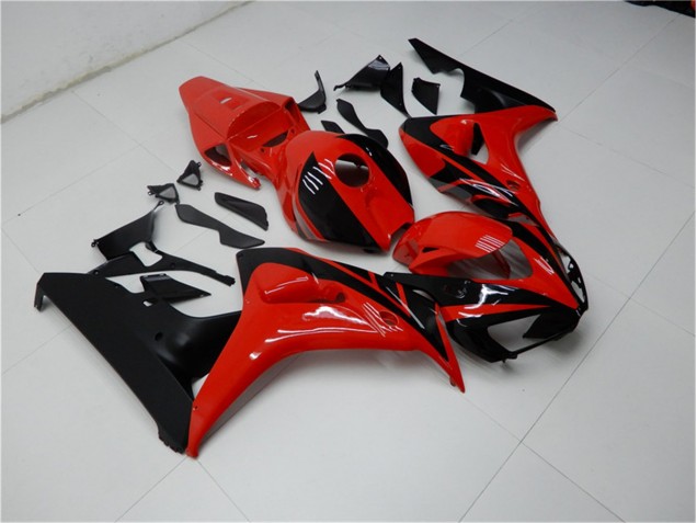 Rojo Negro Carenado & Plástico Moto Honda CBR 1000 RR 2006-2007 Rojo Negro Carenado & Plástico Moto Honda CBR 1000 RR 2006-2007