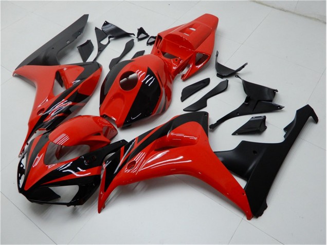 Rojo Negro Carenado & Plástico Moto Honda CBR 1000 RR 2006-2007 Rojo Negro Carenado & Plástico Moto Honda CBR 1000 RR 2006-2007