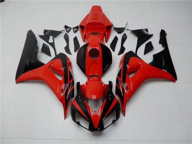 Rojo Negro Carenado & Plástico Moto Honda CBR 1000 RR 2006-2007 Rojo Negro Carenado & Plástico Moto Honda CBR 1000 RR 2006-2007