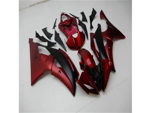 Rojo Negro Carenado & Plástico Moto Yamaha R6 2008-2016 Rojo Negro Carenado & Plástico Moto Yamaha R6 2008-2016