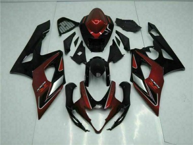 Rojo Negro Carrocería Motocicletas Suzuki GSXR 1000 K5 2005-2006