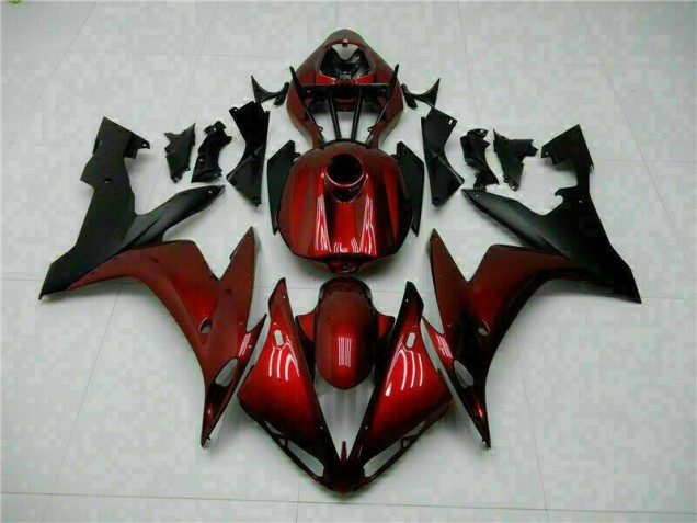 Rojo Negro Carrocería Motocicletas Yamaha R1 2004-2006 Rojo Negro Carrocería Motocicletas Yamaha R1 2004-2006