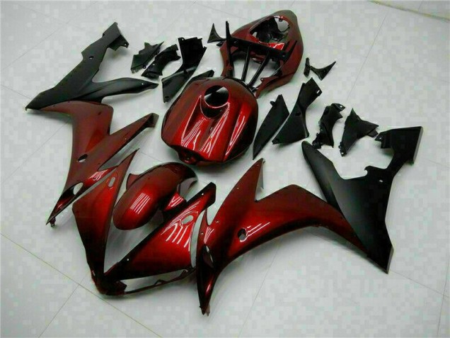 Rojo Negro Carrocería Motocicletas Yamaha R1 2004-2006 Rojo Negro Carrocería Motocicletas Yamaha R1 2004-2006