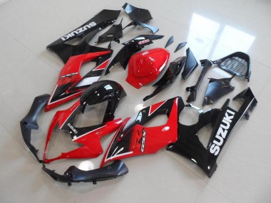 Rojo Negro Estilo OEM Carenado Moto Suzuki GSXR 1000 K5 2005-2006