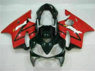Rojo Negro Inyección Kit Carenado Moto Honda CBR 600 F4i 2004-2007