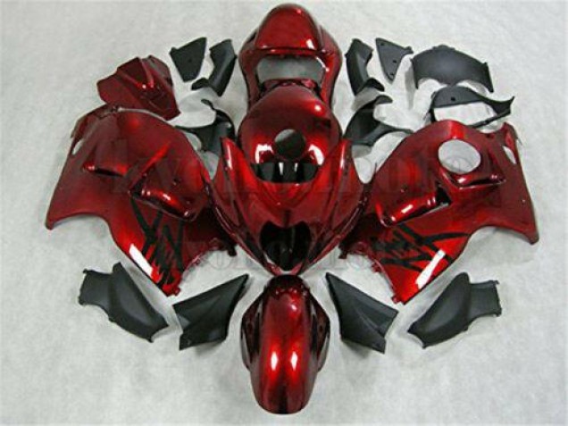 Rojo Negro Inyección Kits Carenado Moto Suzuki GSXR 1300 Hayabusa 1996-2007 Rojo Negro Inyección Kits Carenado Moto Suzuki GSXR 1300 Hayabusa 1996-2007