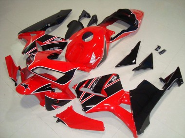 Rojo Negro Kit Carenado ABS Completo Honda CBR 600 RR 2003-2004