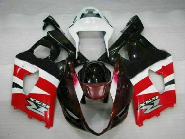 Rojo Negro Kit Carenado ABS Completo Suzuki GSXR 1000 K3 2003-2004