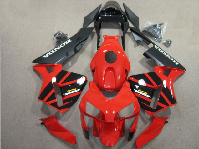 Rojo Negro Kit Carenados ABS Completo Honda CBR 600 RR 2003-2004 Rojo Negro Kit Carenados ABS Completo Honda CBR 600 RR 2003-2004