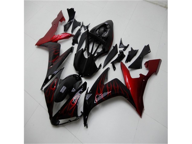 Rojo Negro Kit Completo Carenado Moto Yamaha R1 2004-2006 Rojo Negro Kit Completo Carenado Moto Yamaha R1 2004-2006
