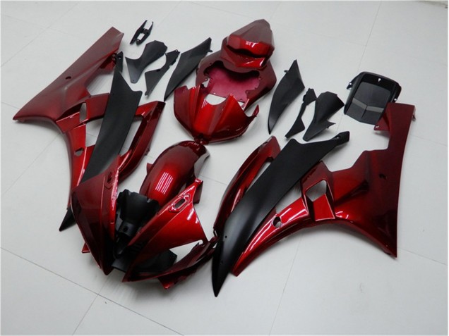 Rojo Negro Kits Carenado Moto Yamaha R6 2006-2007 Rojo Negro Kits Carenado Moto Yamaha R6 2006-2007