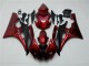 Rojo Negro Kits Carenado Moto Yamaha R6 2006-2007 Rojo Negro Kits Carenado Moto Yamaha R6 2006-2007