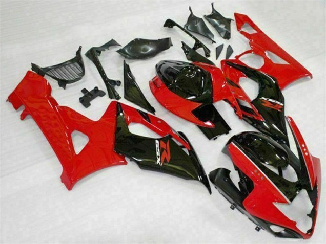 Rojo Negro Kits Completo Carenado Moto ABS Suzuki GSXR 1000 K5 2005-2006 Rojo Negro Kits Completo Carenado Moto ABS Suzuki GSXR 1000 K5 2005-2006