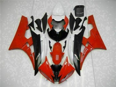 Rojo Negro Kits Completo Carenado Moto Yamaha R6 2006-2007