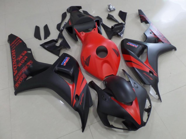 Rojo & Negro Mate Carenado Moto Honda CBR 1000 RR 2006-2007 Rojo & Negro Mate Carenado Moto Honda CBR 1000 RR 2006-2007