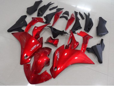Rojo Negro Mate Carenado Moto Honda CBR 250 RR 2011-2013