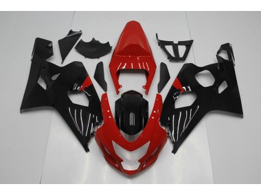 Rojo Negro Moto Plástica Suzuki GSXR 750 K4 2004-2005