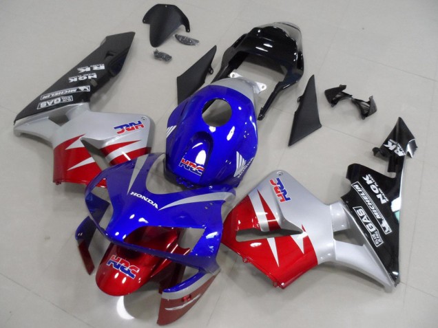 Rojo Plata Azul Carenado Moto Honda CBR 600 RR 2003-2004 Rojo Plata Azul Carenado Moto Honda CBR 600 RR 2003-2004