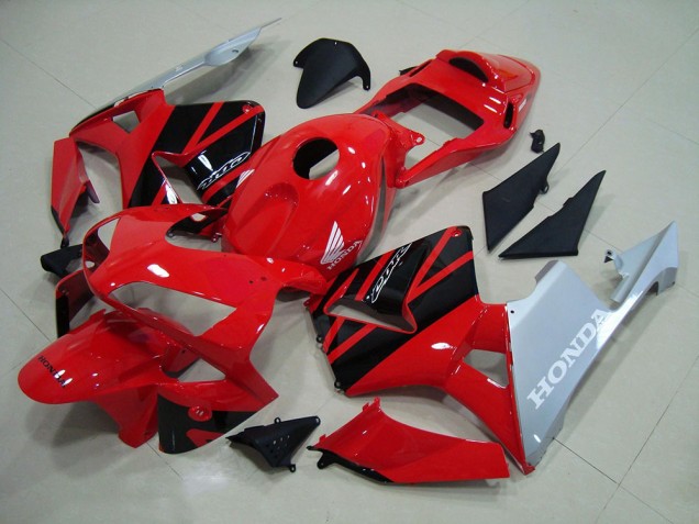 Rojo Plata Carenado Moto Honda CBR 600 RR 2003-2004 Rojo Plata Carenado Moto Honda CBR 600 RR 2003-2004