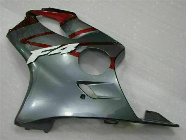 Rojo Plata Kits Completo Carenado Moto ABS Honda CBR 600 F4i 2001-2003 Rojo Plata Kits Completo Carenado Moto ABS Honda CBR 600 F4i 2001-2003