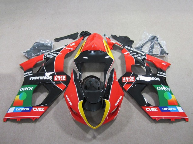 Rojo Verde Negro Carenado Moto Suzuki GSXR 1000 K3 2003-2004 Rojo Verde Negro Carenado Moto Suzuki GSXR 1000 K3 2003-2004