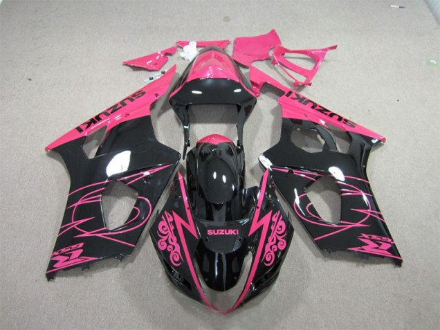 Rosa Negro Carenado Moto Suzuki GSXR 1000 K3 2003-2004 Rosa Negro Carenado Moto Suzuki GSXR 1000 K3 2003-2004