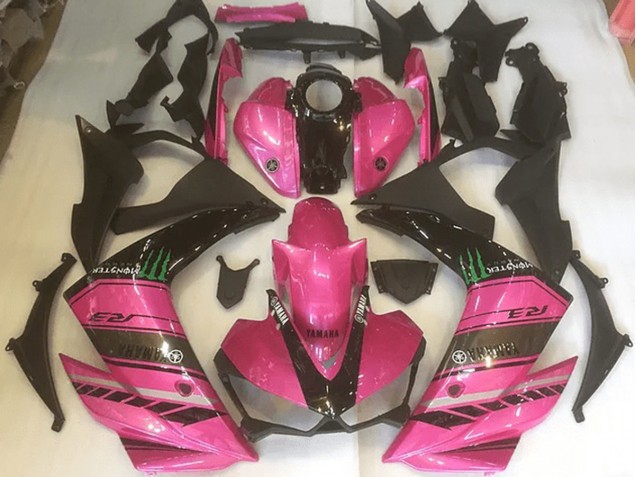 Rosa & Negro Carenado Moto Yamaha R3 2015-2022 Rosa & Negro Carenado Moto Yamaha R3 2015-2022