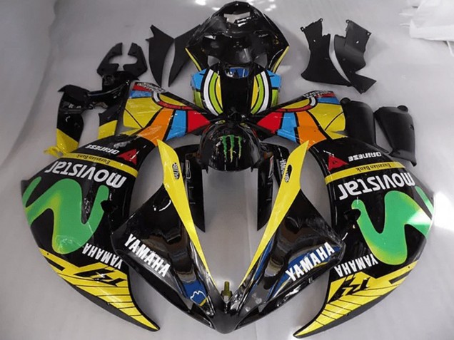 Rossi Movistar Carenado Moto Yamaha R1 2012-2014 Rossi Movistar Carenado Moto Yamaha R1 2012-2014