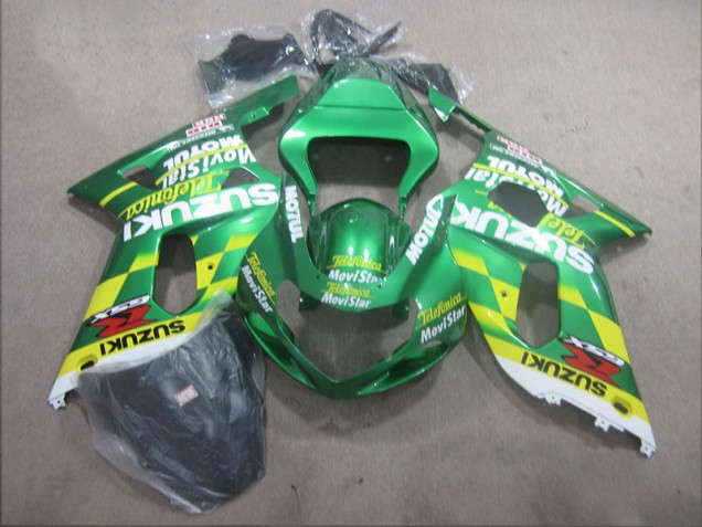 Telefunica Movistar Carenado Moto Suzuki GSXR 600 K1 K2 K3 2001-2003 Telefunica Movistar Carenado Moto Suzuki GSXR 600 K1 K2 K3 2001-2003