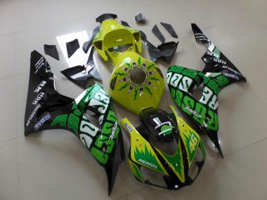 Verde Amarillo Rossi Carenado Moto Honda CBR 1000 RR 2006-2007