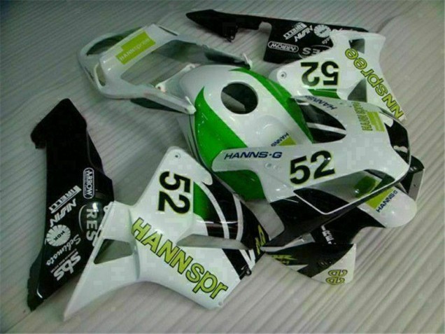 Verde Blanco Negro Carenado Moto Honda CBR 600 RR 2003-2004 Verde Blanco Negro Carenado Moto Honda CBR 600 RR 2003-2004
