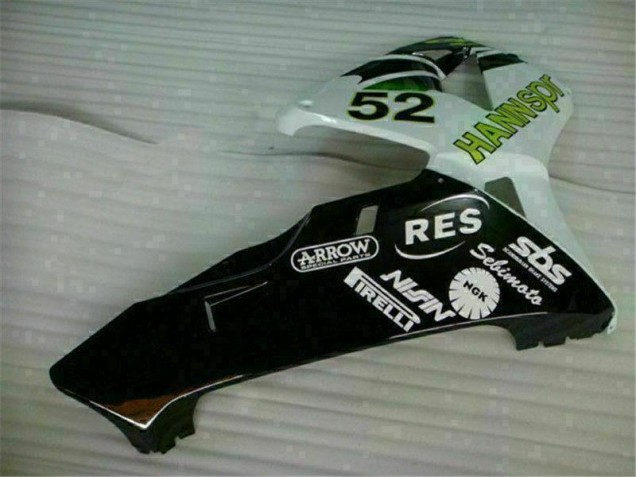 Verde Blanco Negro Carenado Moto Honda CBR 600 RR 2003-2004 Verde Blanco Negro Carenado Moto Honda CBR 600 RR 2003-2004
