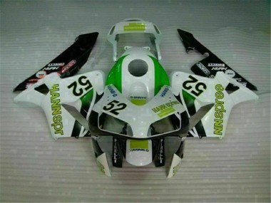 Verde Blanco Negro Carenado Moto Honda CBR 600 RR 2003-2004