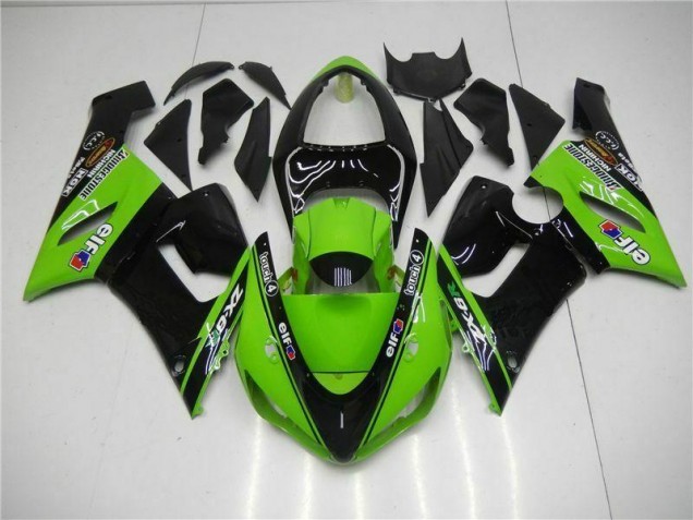 Verde Carenados Moto Kawasaki ZX6R 2005-2006 Verde Carenados Moto Kawasaki ZX6R 2005-2006