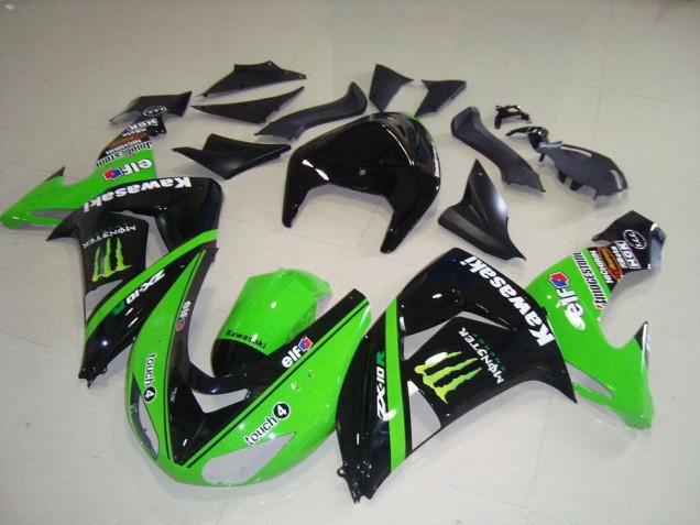 Verde Monster ABS Moto Plástico Kawasaki ZX10R 2006-2007 Verde Monster ABS Moto Plástico Kawasaki ZX10R 2006-2007